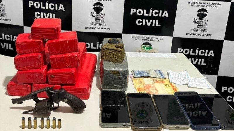 Ação contra o tráfico termina com homem morto e dois presos em Estância