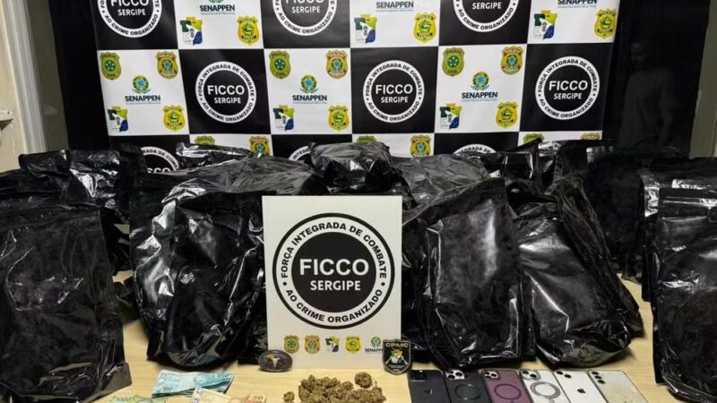 Polícia apreende cerca de 36kg de maconha do tipo ‘flor’ em São Cristóvão