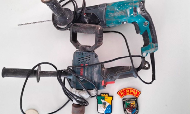 PM prende foragido após furto de ferramentas em obra no bairro Capucho