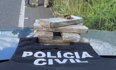 Ação integrada apreende drogas e prende suspeito de tráfico em rodovia