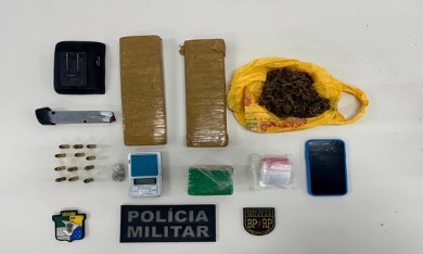 Radiopatrulha prende suspeito por tráfico de drogas em Laranjeiras