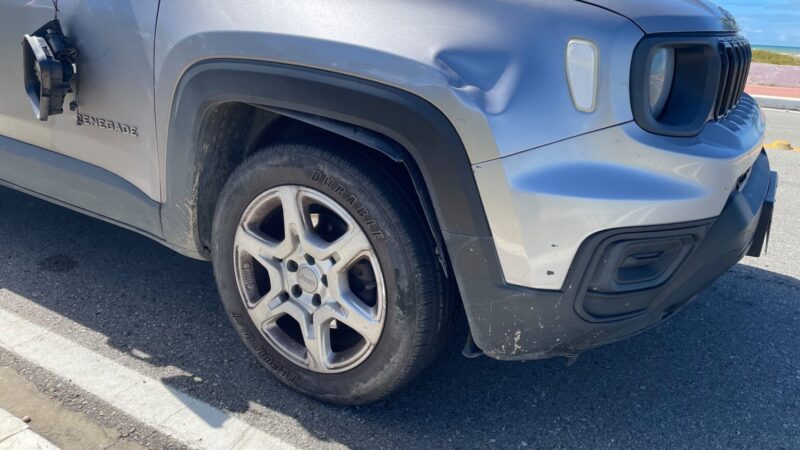 Ciclista fica ferido após ser atropelado por carro na SE-100 em Aracaju