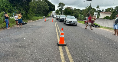 Motociclista morre após colisão com bicicleta elétrica em Salgado